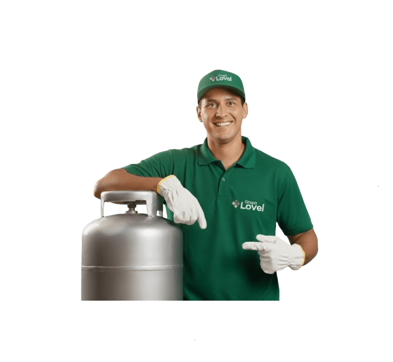 Botijões de gás de cozinha e industriais